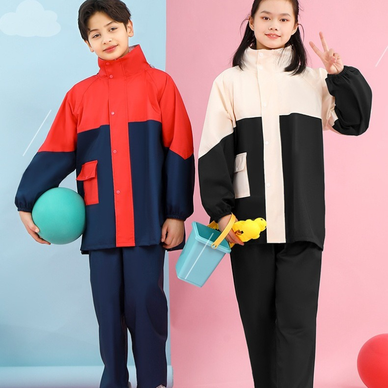 Women'S Fashion Raincoat - Capa de chuva infantil, calças de
