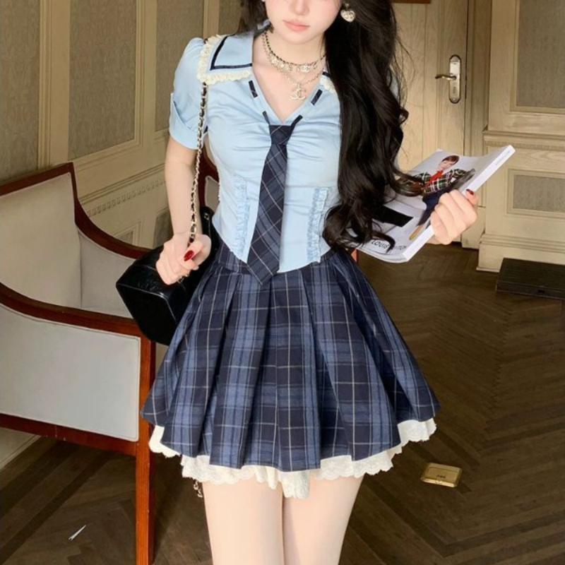 Women'S Y2K Fashion Aesthetic - Conjunto Feminino de 2 Peças Estilo