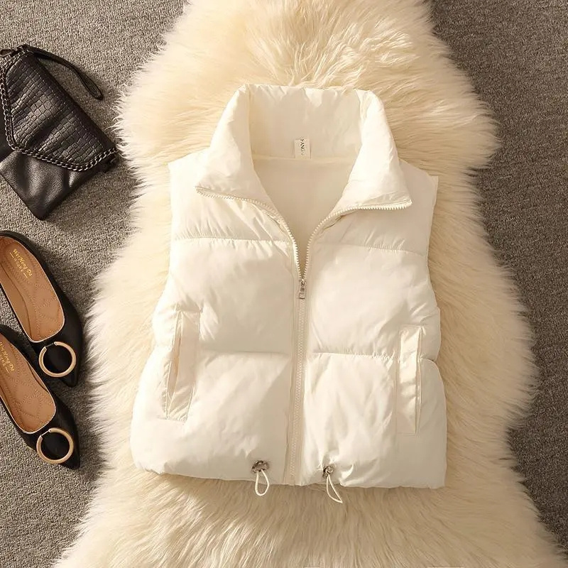 Puffer Vest Fashion Women - Feminino acolchoado puffer sem mangas colete