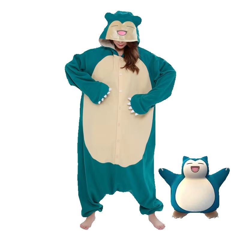 Xl Women'S Fashion - Pijama de Natal Cosplay Snorlax Onesie