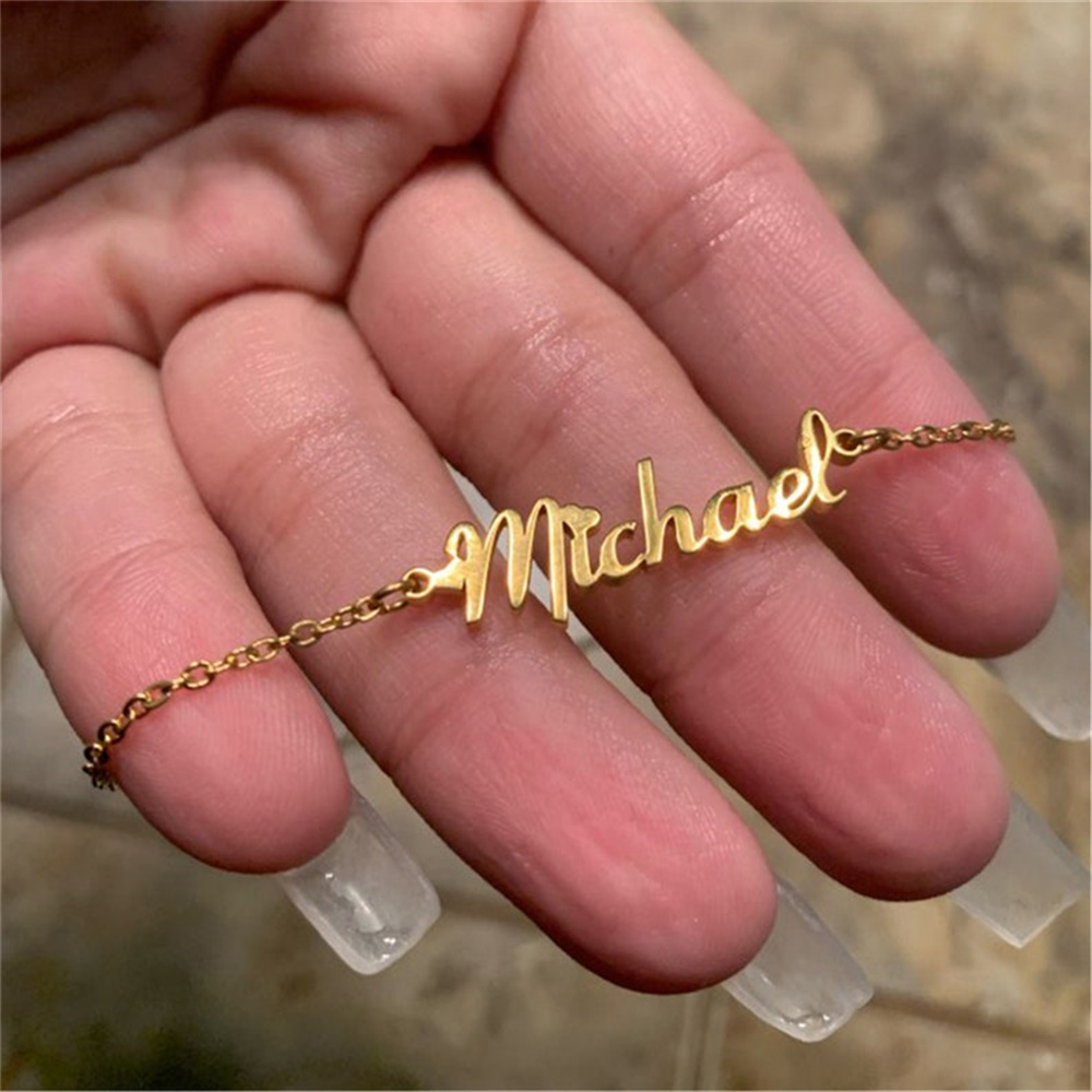 Women Fashion Dress Names - Nome personalizado tornozelo perna de aço