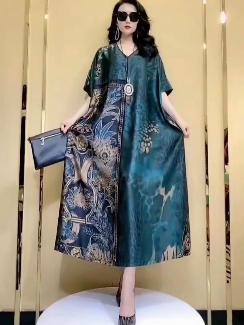 Women Fashion Dress Names - Vestido Feminino de Seda de Amoreira