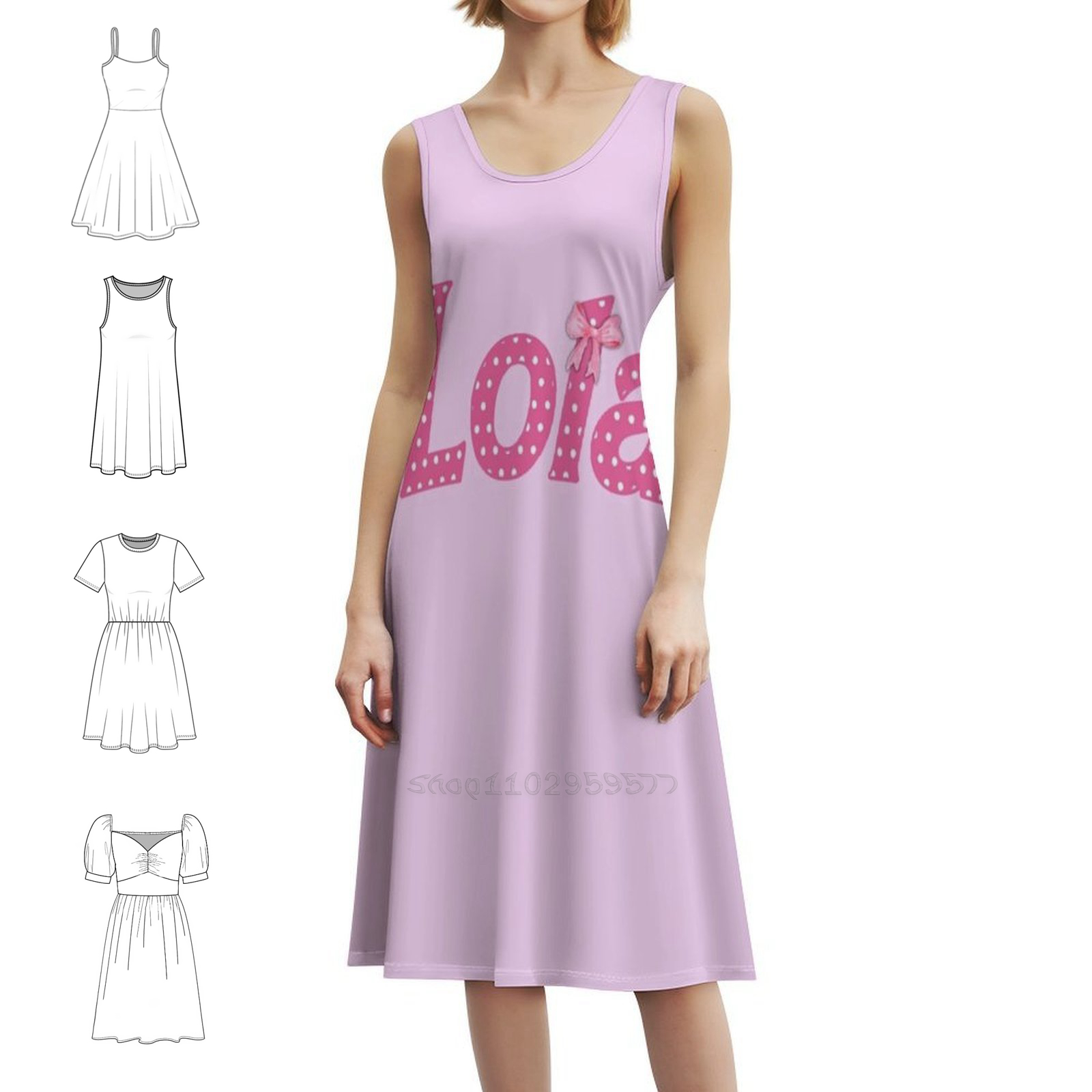 Women Fashion Dress Names - Lola nome por callisc boho chique