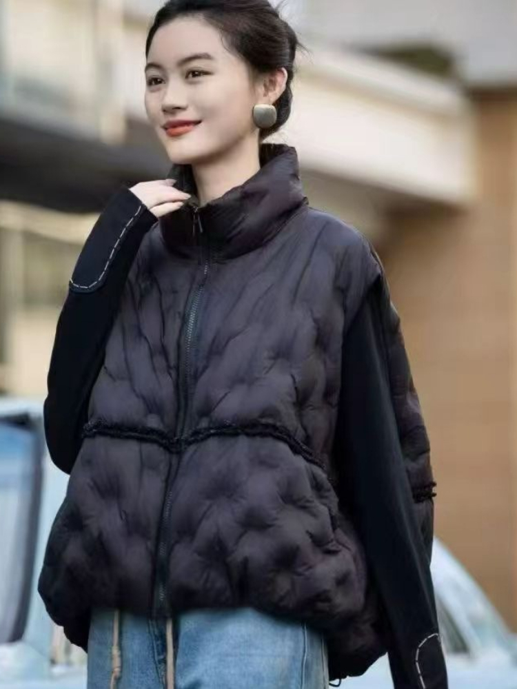 Puffer Vest Fashion Women - Moda y2k para baixo colete feminino