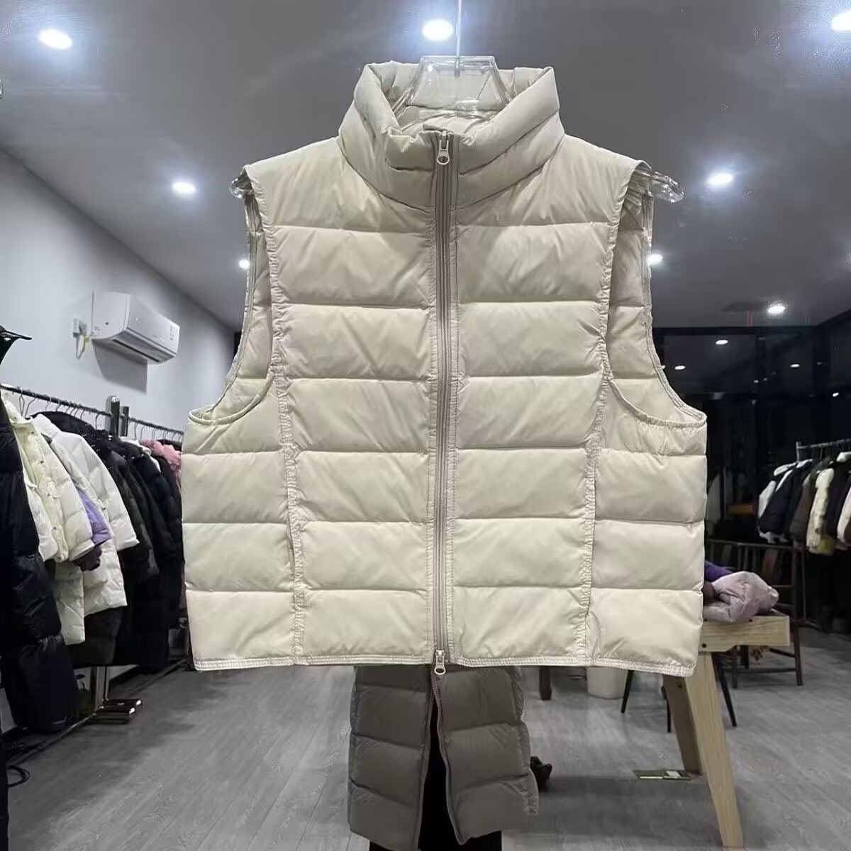 Puffer Vest Fashion Women - Colete Feminino de Pluma de Pato