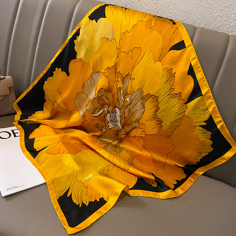 Women Fashion Necktie - Headkerchief cetim de seda para mulheres,