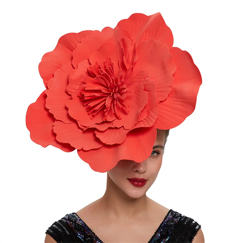 Women Fashion Photoshoot - Feminino grande flor faixa de cabelo