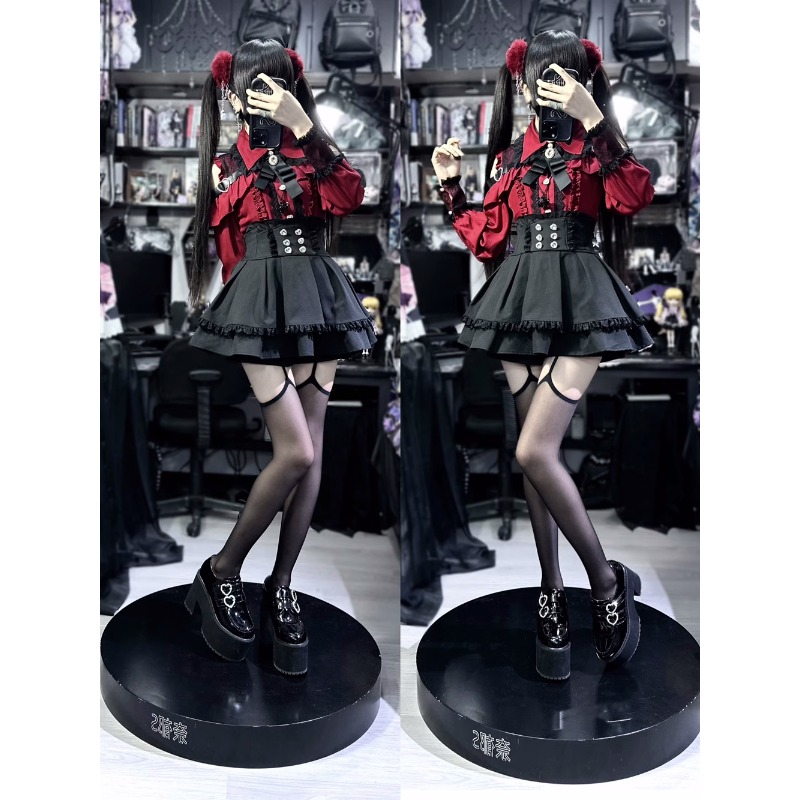 Conjunto de Roupa Jirai Kei pa - Women'S Y2K Fashion Aesthetic avaliação e preço