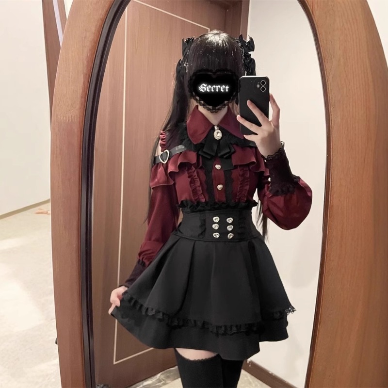 Conjunto de Roupa Jirai Kei pa - Women'S Y2K Fashion Aesthetic avaliação e preço