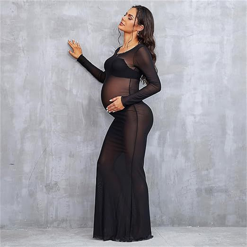Novo Vestido de Gestante Femin - Women Fashion Photoshoot avaliação e preço