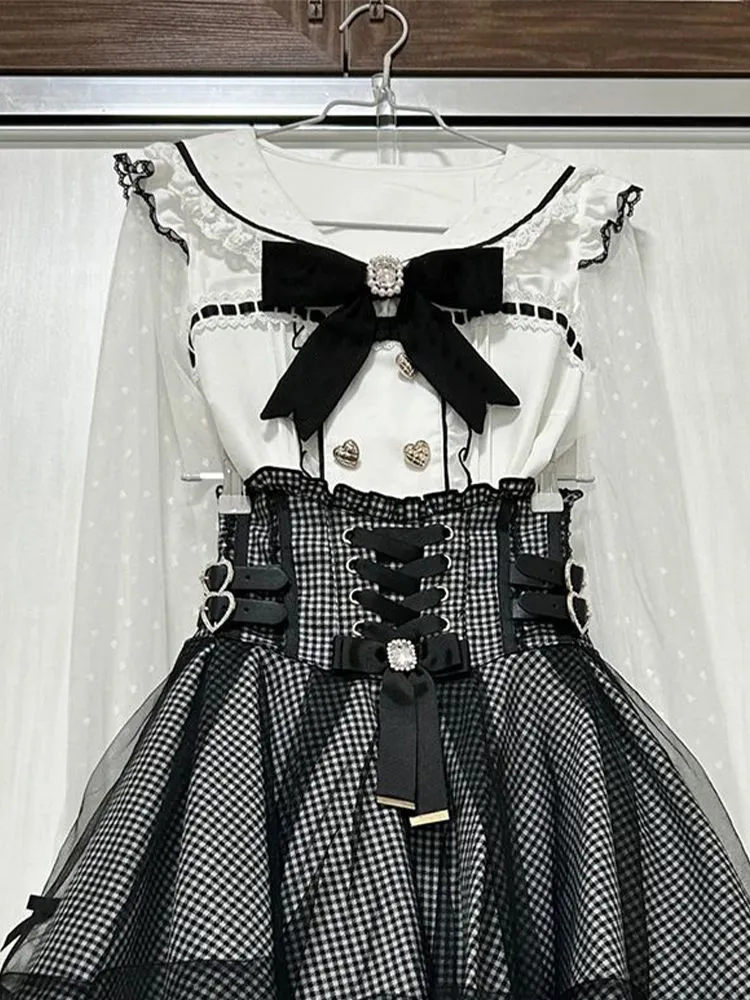 Novo estético japonês doce 2 p - Women'S Y2K Fashion Aesthetic avaliação e preço