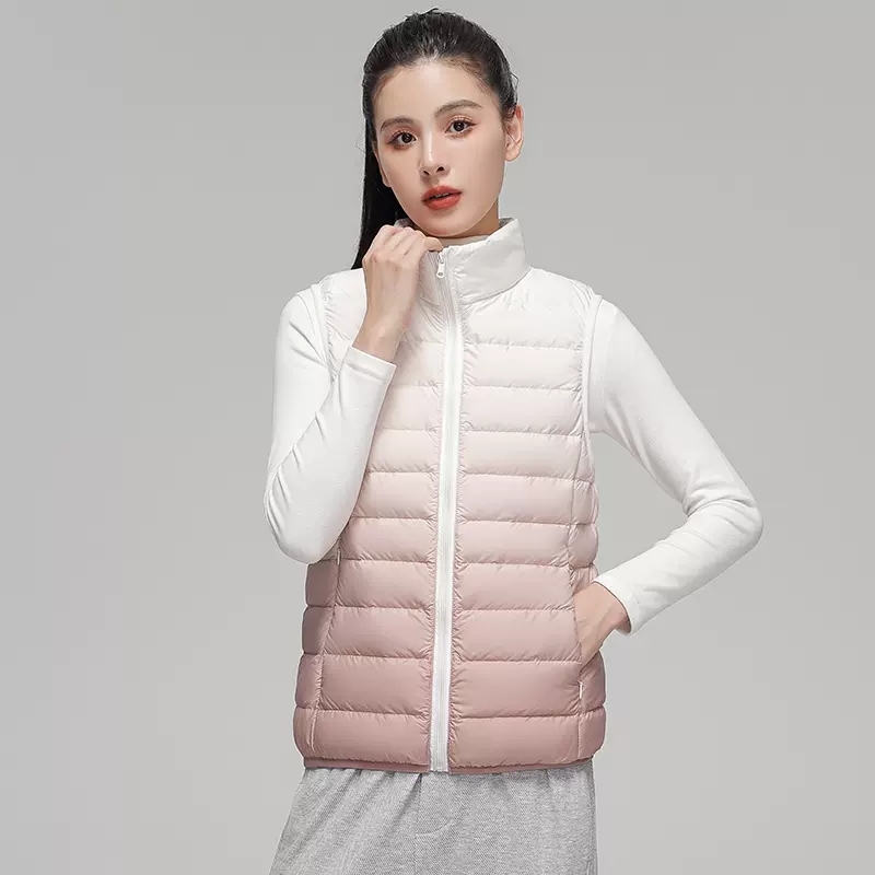 Moda feminina gradiente ultra  - Puffer Vest Fashion Women avaliação e preço