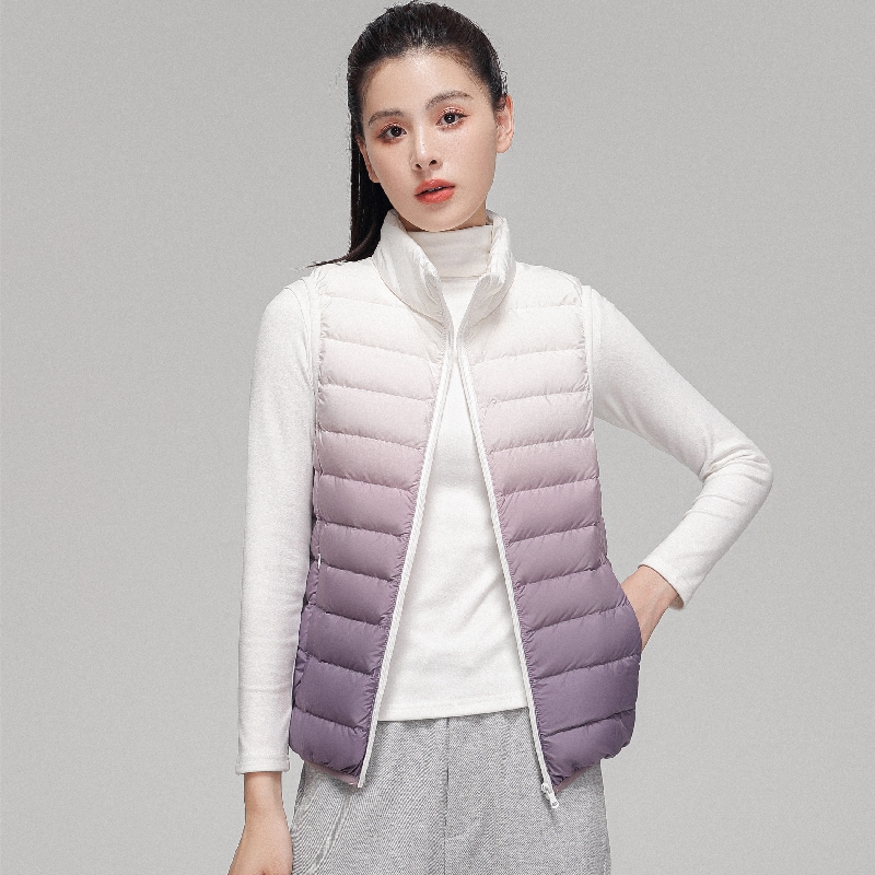 Moda feminina gradiente ultra  - Puffer Vest Fashion Women avaliação e preço
