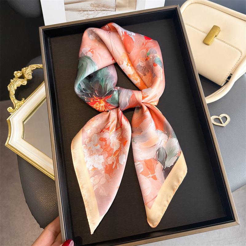 2026 nova impressão floral len - Women Fashion Necktie avaliação e preço