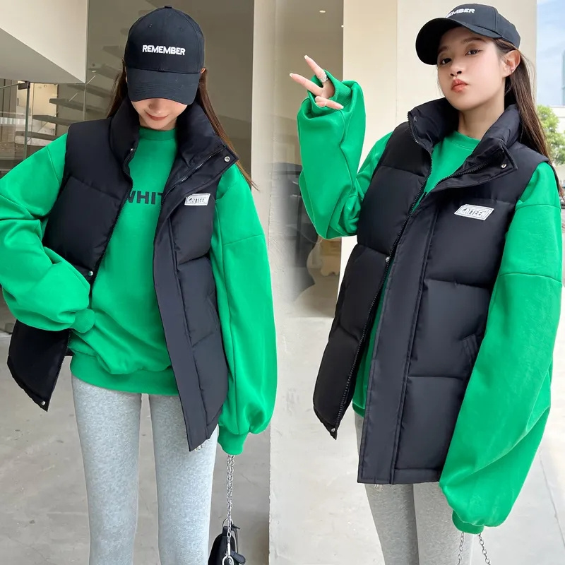 Outono inverno quente recortad - Puffer Vest Fashion Women avaliação e preço