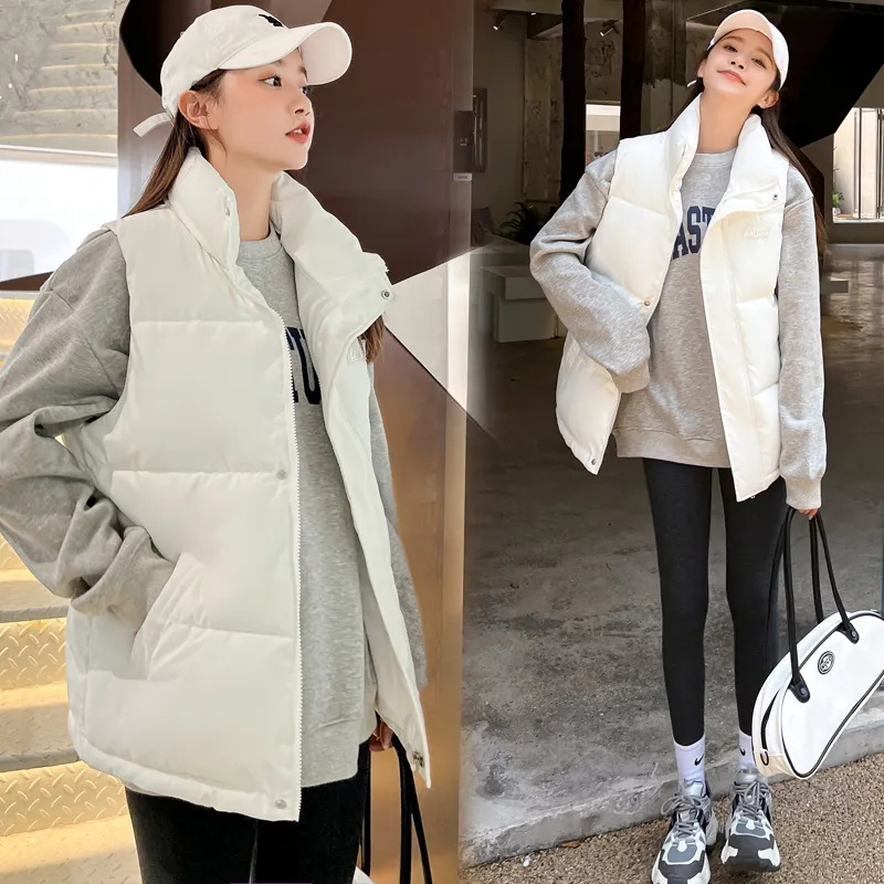 Outono inverno quente recortad - Puffer Vest Fashion Women avaliação e preço