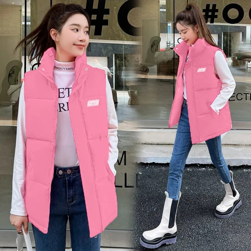Outono inverno quente recortad - Puffer Vest Fashion Women avaliação e preço