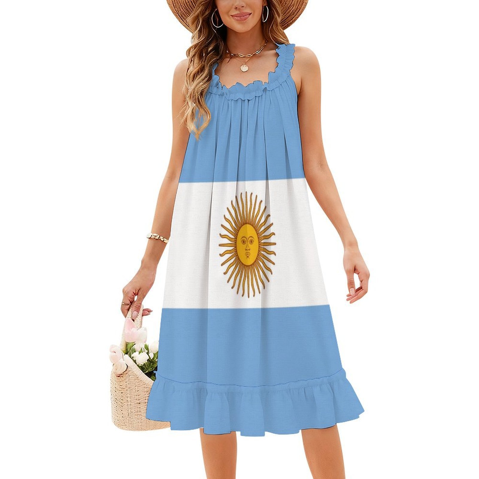 Argentina-Argentinian camiseta - Smocked Dress Women avaliação e preço