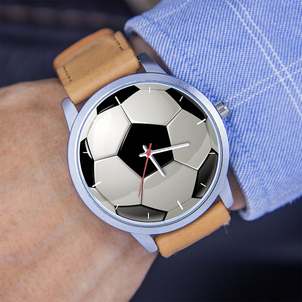 Futebol design fãs prata homem - Fashion Women Watch avaliação e preço