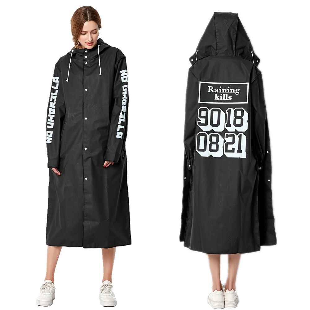 Nova moda tamanho grande homen - Women'S Fashion Raincoat avaliação e preço