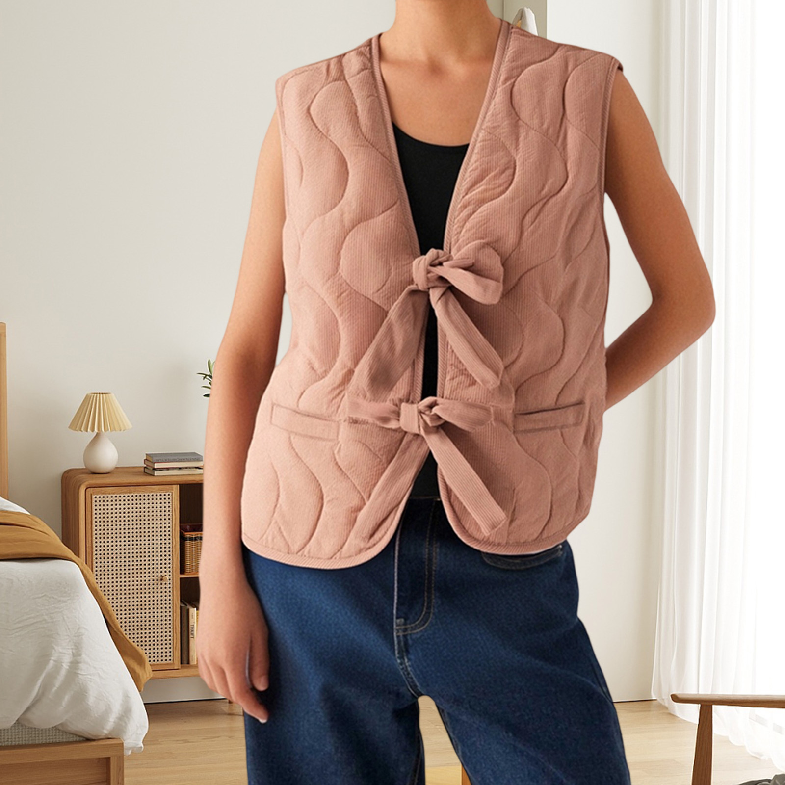 Feminino puffer rendas até cor - Puffer Vest Fashion Women avaliação e preço