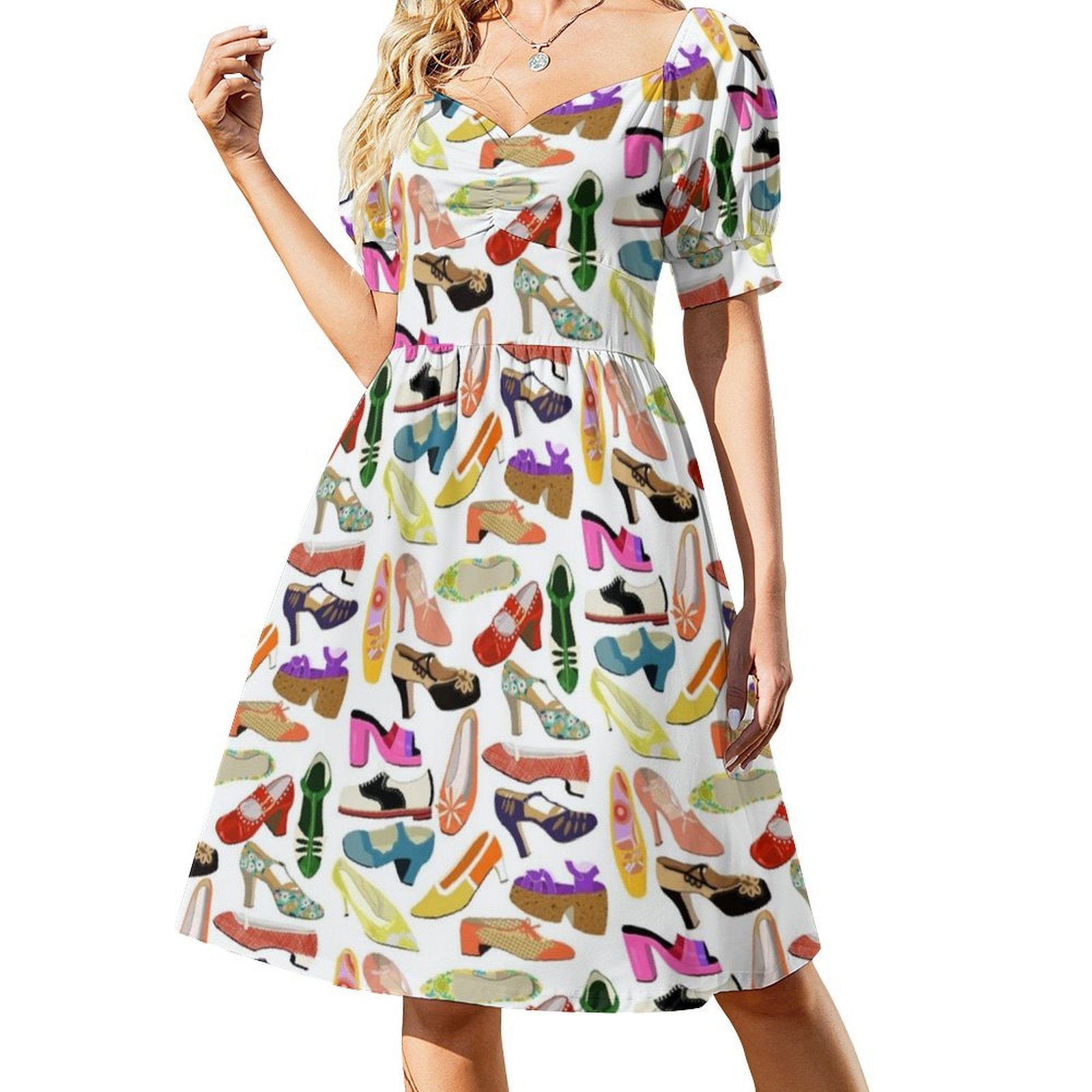 Coleção de sapatos vintage ves - Smocked Dress Women avaliação e preço