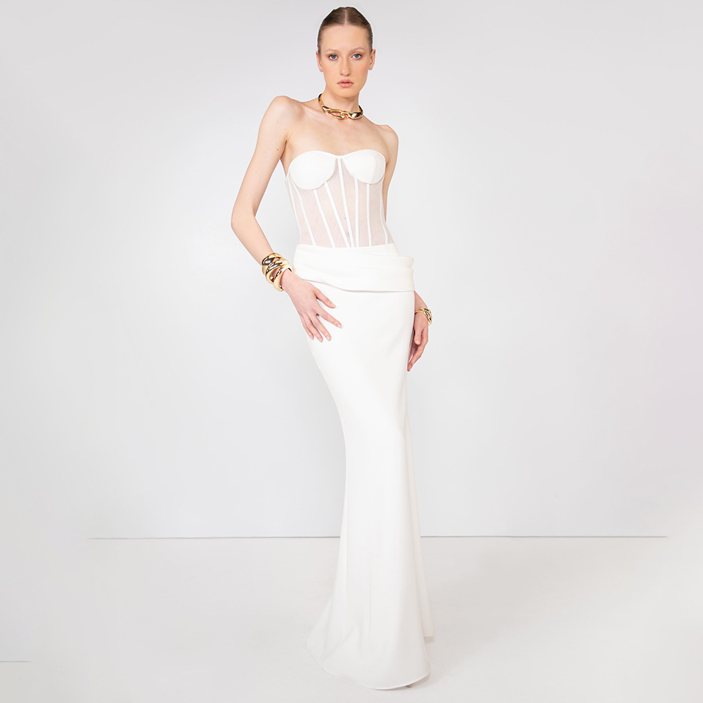 Vestido de Noite Transparente  - Women Fashion Dress Names avaliação e preço