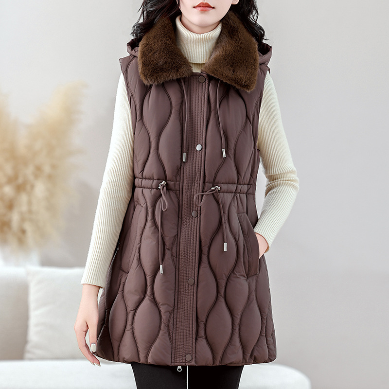 Colete Feminino Acolchoado de  - Puffer Vest Fashion Women avaliação e preço