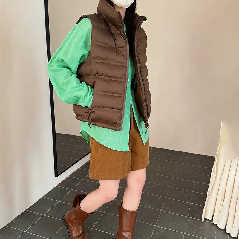 2025 novo puff colete feminino - Puffer Vest Fashion Women avaliação e preço