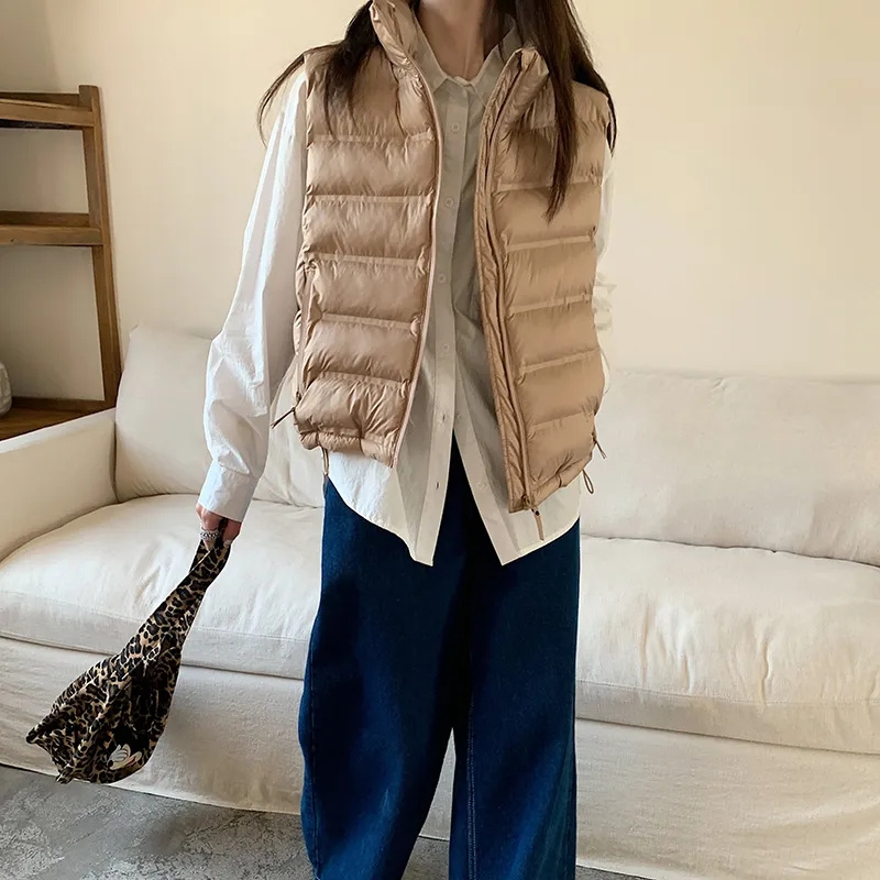 2025 novo puff colete feminino - Puffer Vest Fashion Women avaliação e preço