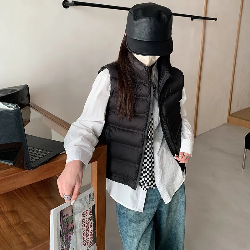 2025 novo puff colete feminino - Puffer Vest Fashion Women avaliação e preço
