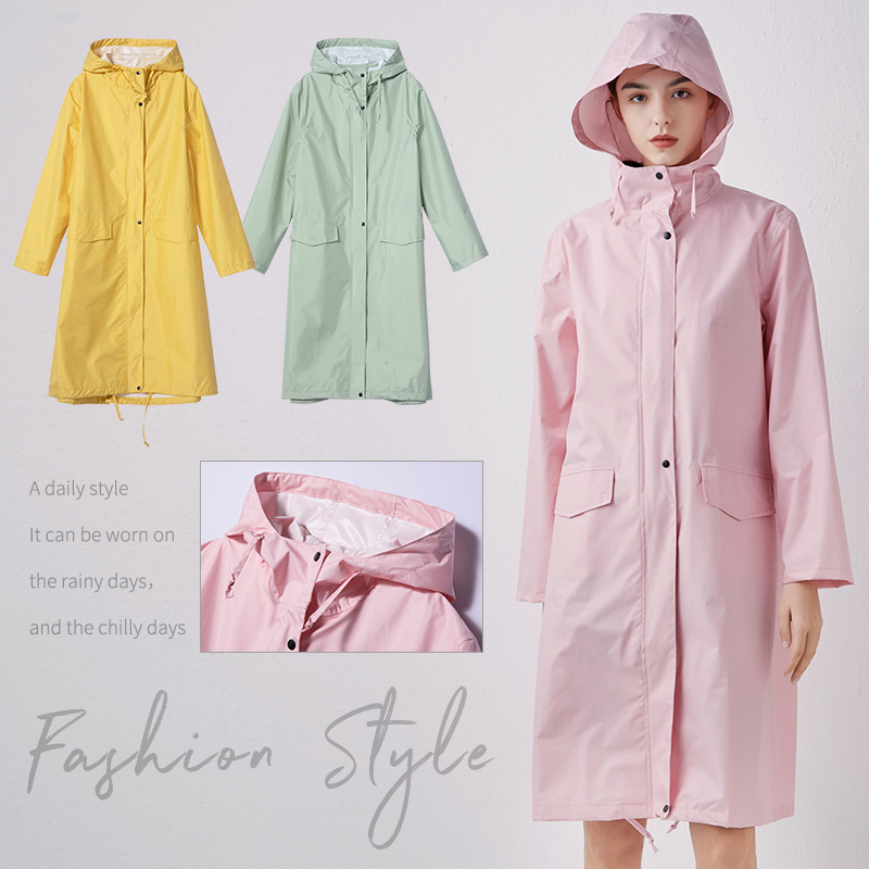 Nova moda feminina leve respir - Women'S Fashion Raincoat avaliação e preço