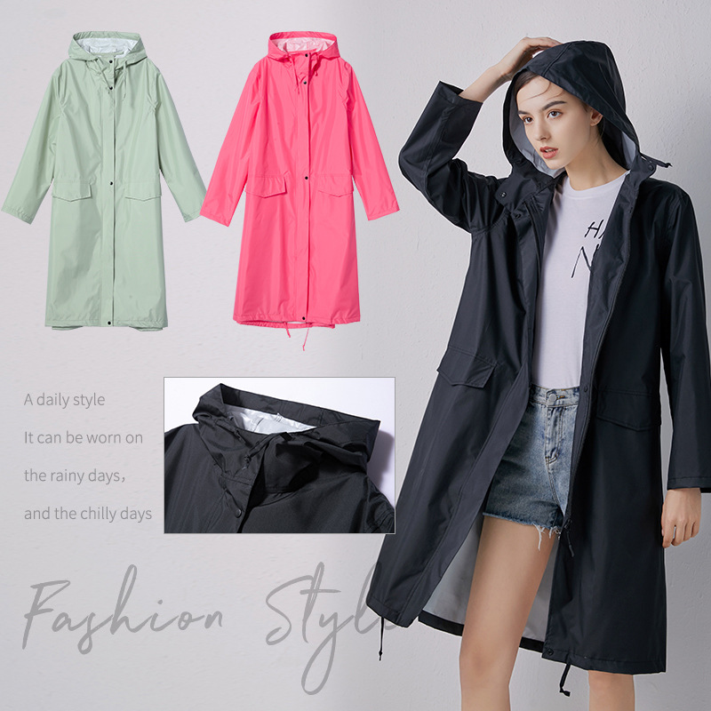 Nova moda feminina leve respir - Women'S Fashion Raincoat avaliação e preço