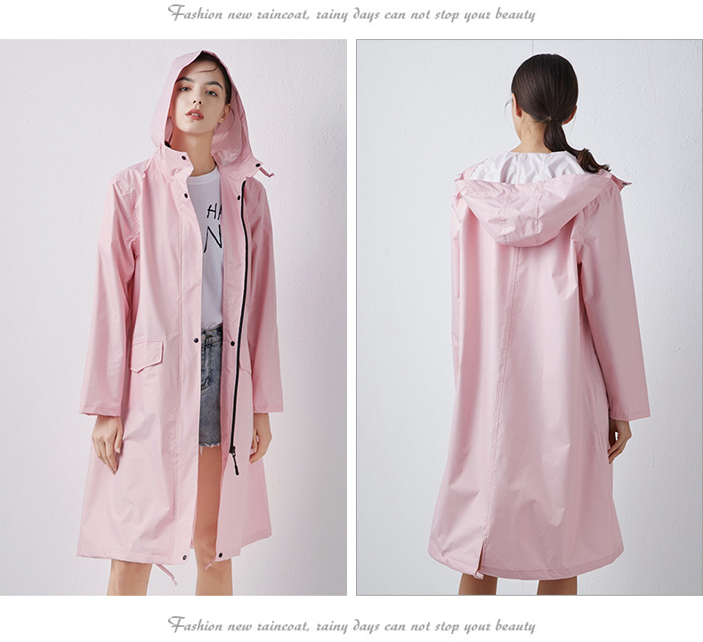 Nova moda feminina leve respir - Women'S Fashion Raincoat avaliação e preço