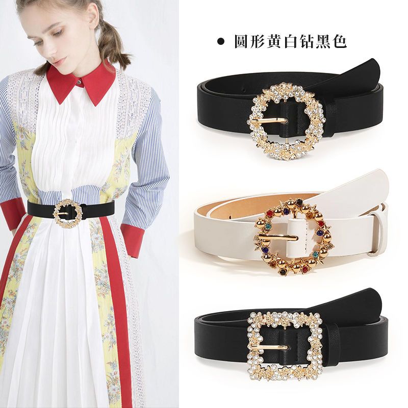 Cinto de fivela de strass esti - Women'S Fashion Trends Fall 2025 avaliação e preço