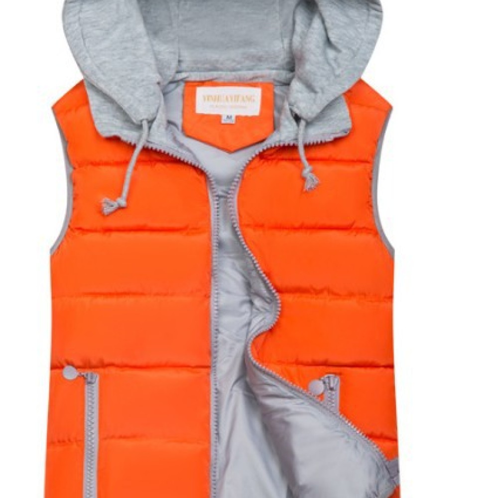 Colete Acolchoado Casual com C - Puffer Vest Fashion Women avaliação e preço