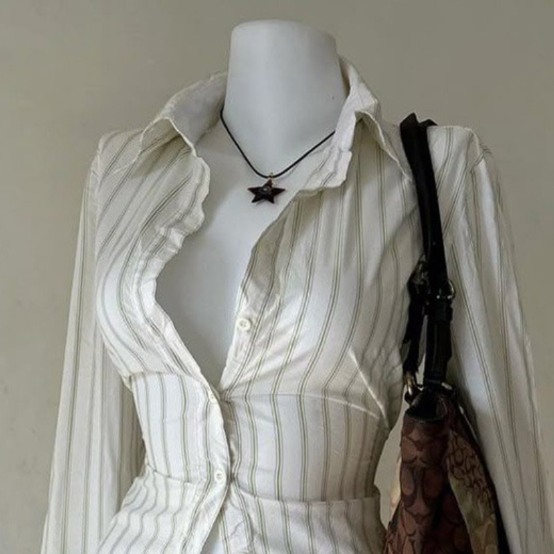 Nova listra impressão casual y - Women'S Y2K Fashion Aesthetic avaliação e preço
