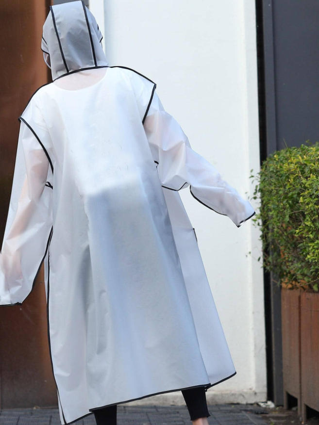 Moda multifuncional capa de ch - Women'S Fashion Raincoat avaliação e preço