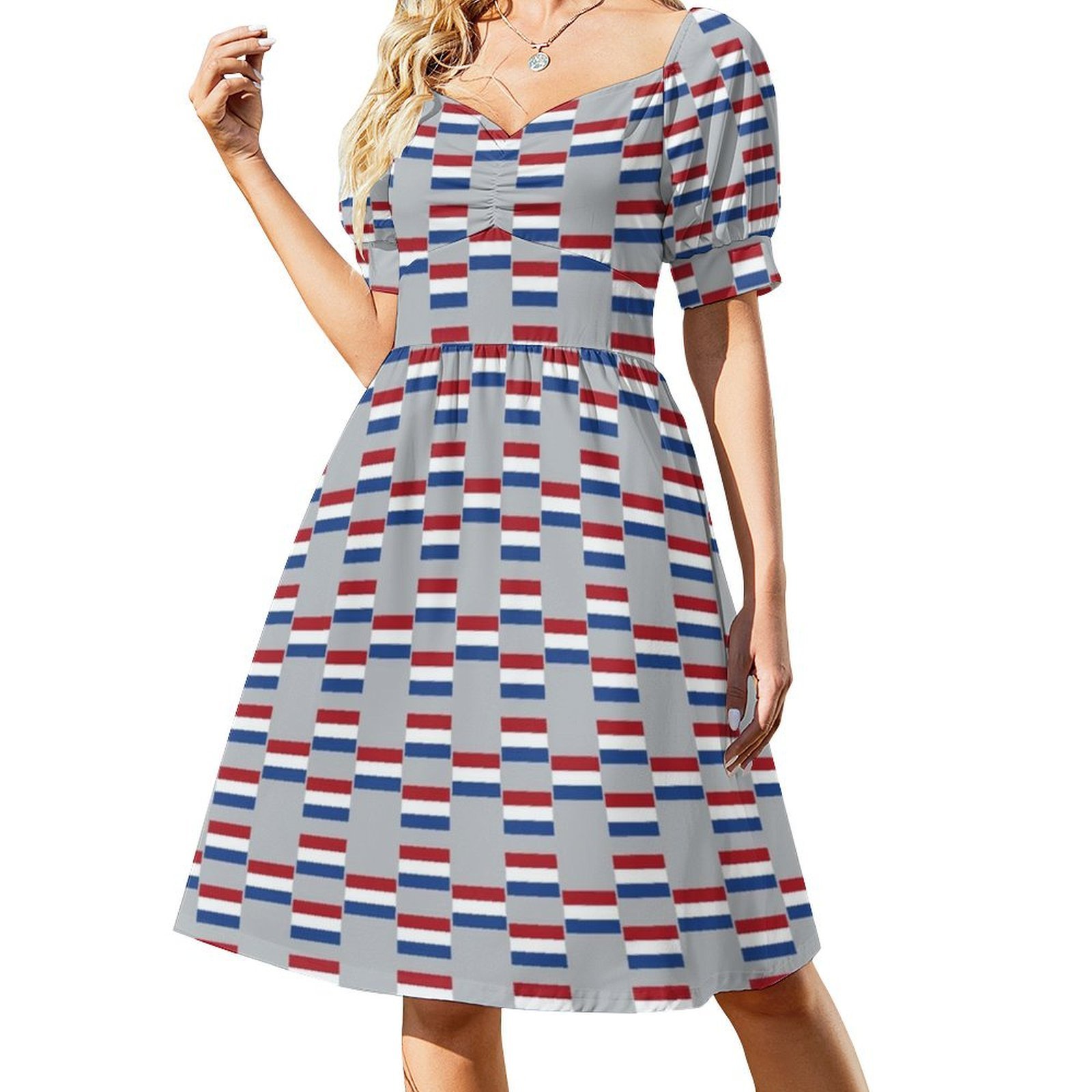 Vlag van a bandeira holandesa  - Smocked Dress Women avaliação e preço