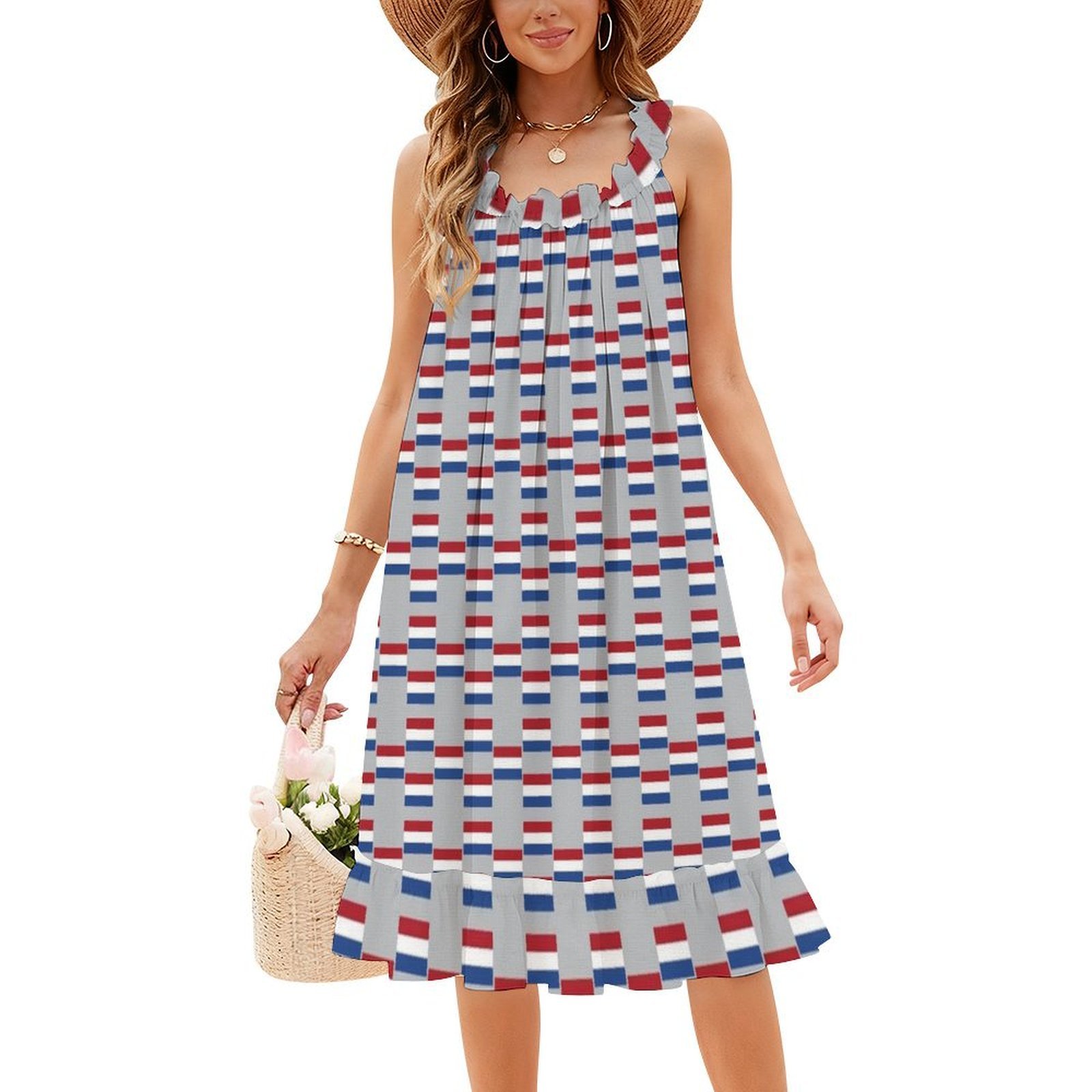 Vlag van a bandeira holandesa  - Smocked Dress Women avaliação e preço