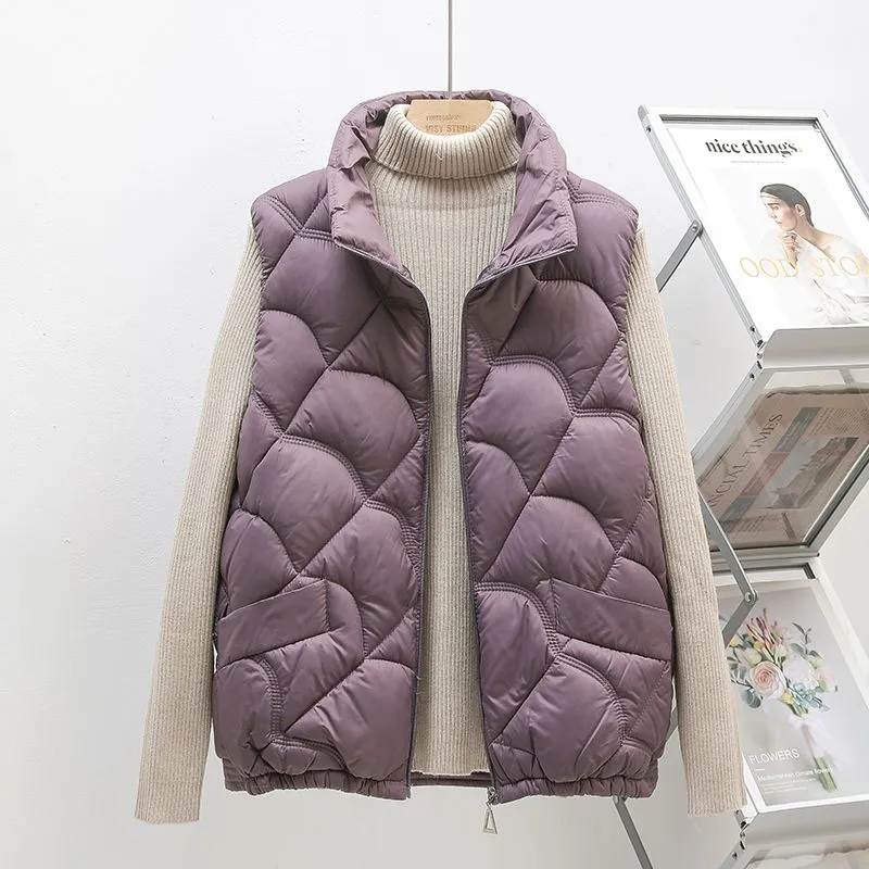 2025 novo puff colete feminino - Puffer Vest Fashion Women avaliação e preço