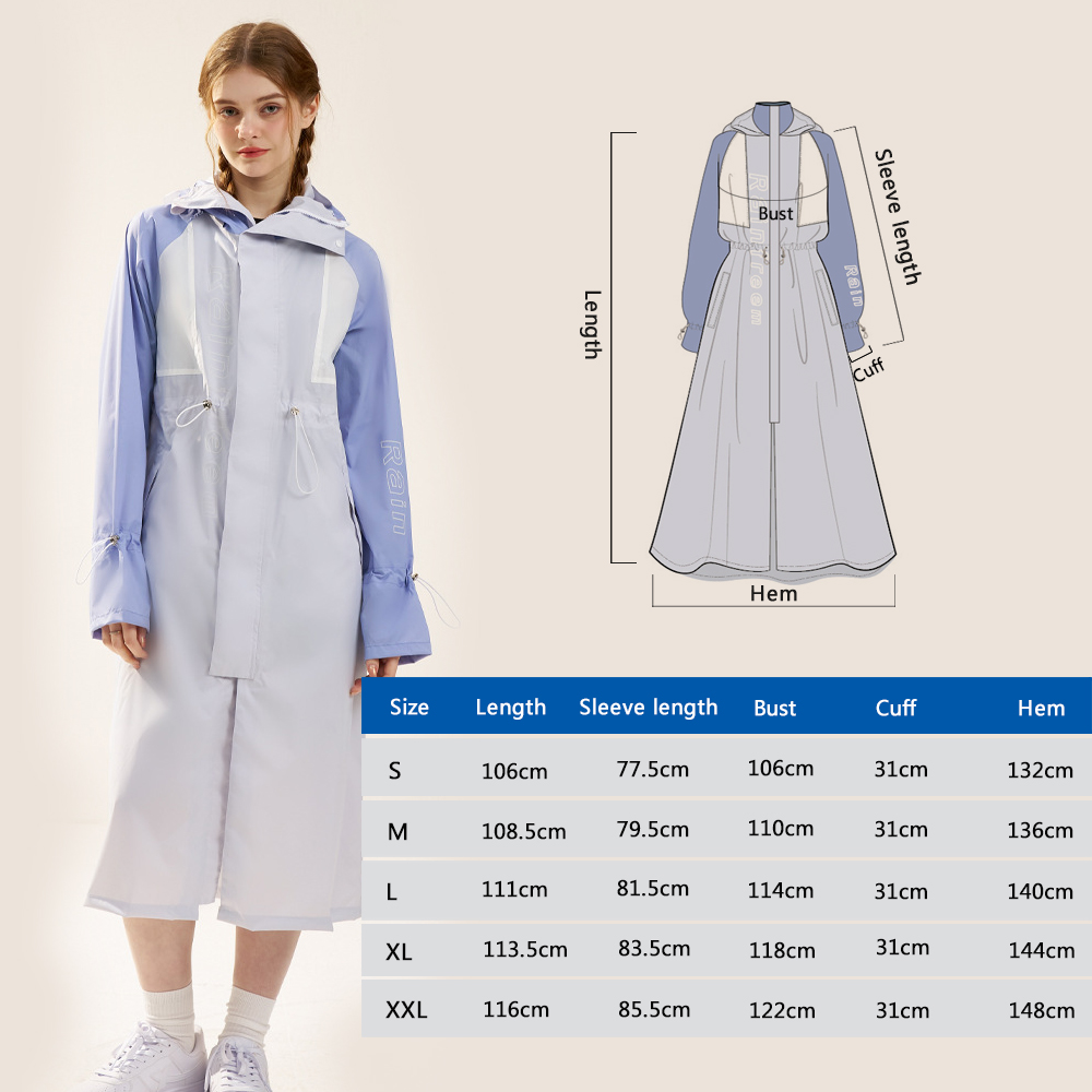 Nova Jaqueta Feminina Longa Im - Women'S Fashion Raincoat avaliação e preço