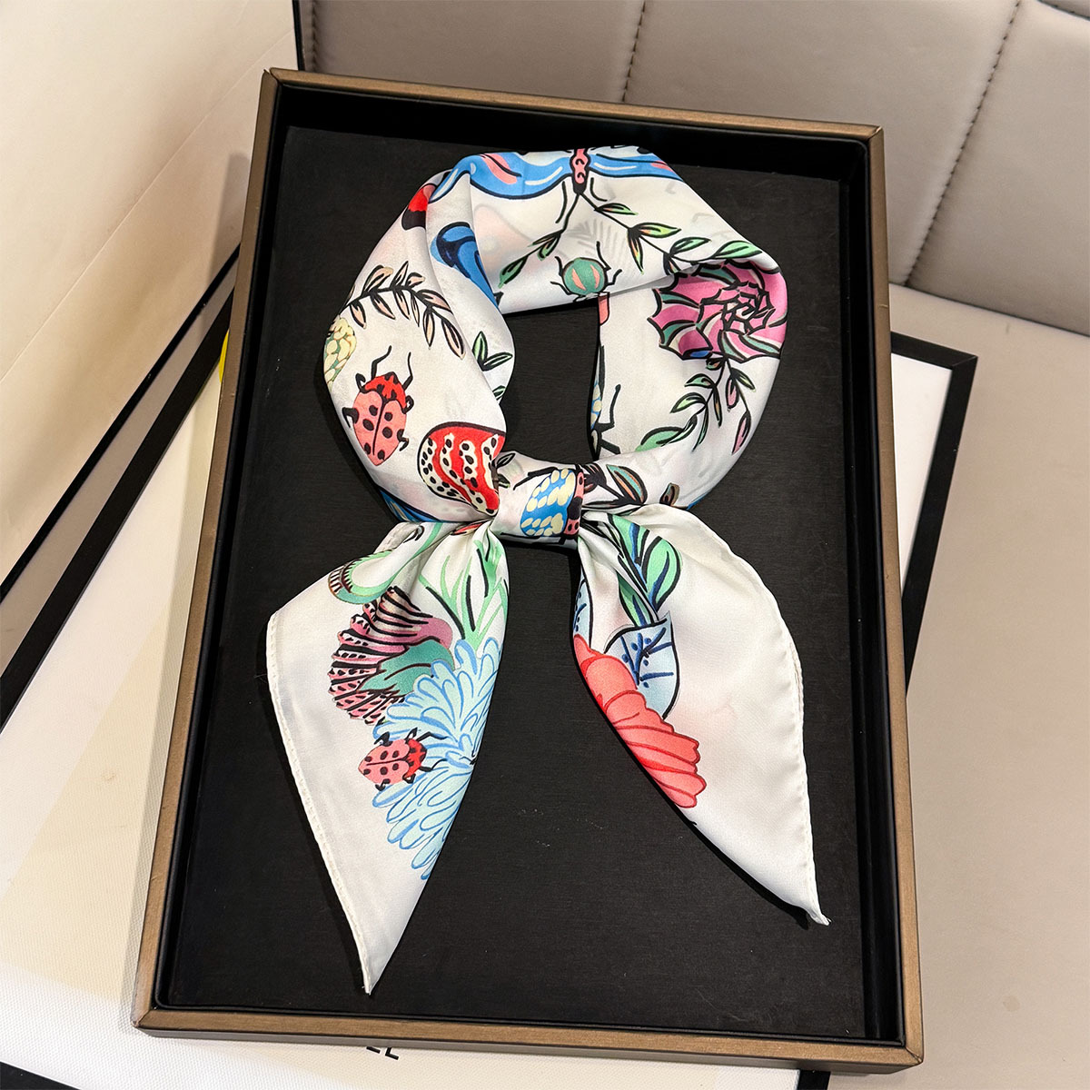 2026 Novo Lenço Quadrado de Se - Women Fashion Necktie avaliação e preço