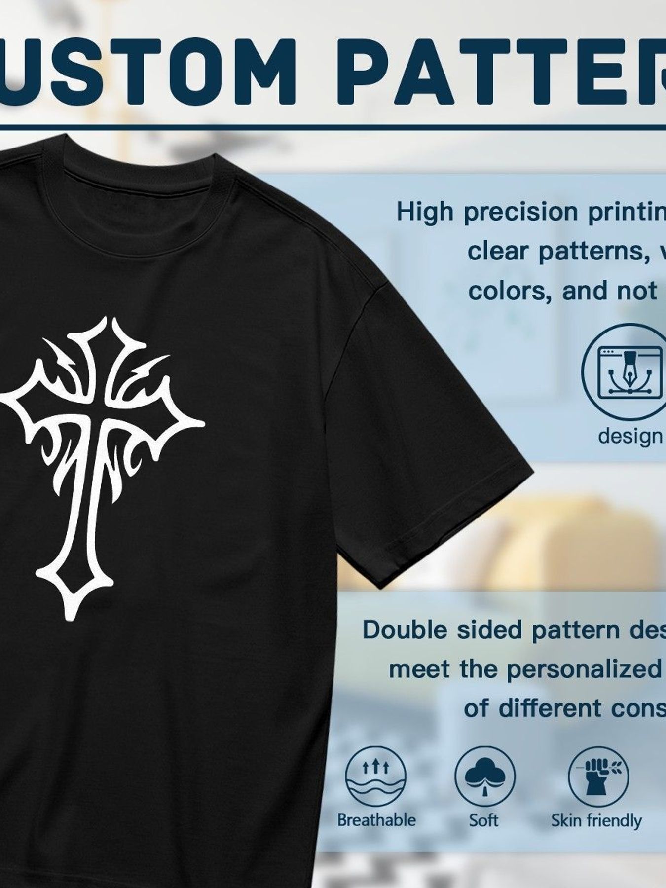Camiseta Gráfica Cruz Gótica F - Women'S Y2K Fashion Aesthetic avaliação e preço