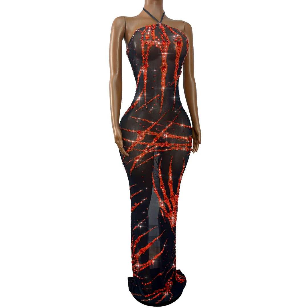 Vestido de Bandagem com Strass - Women Fashion Photoshoot avaliação e preço