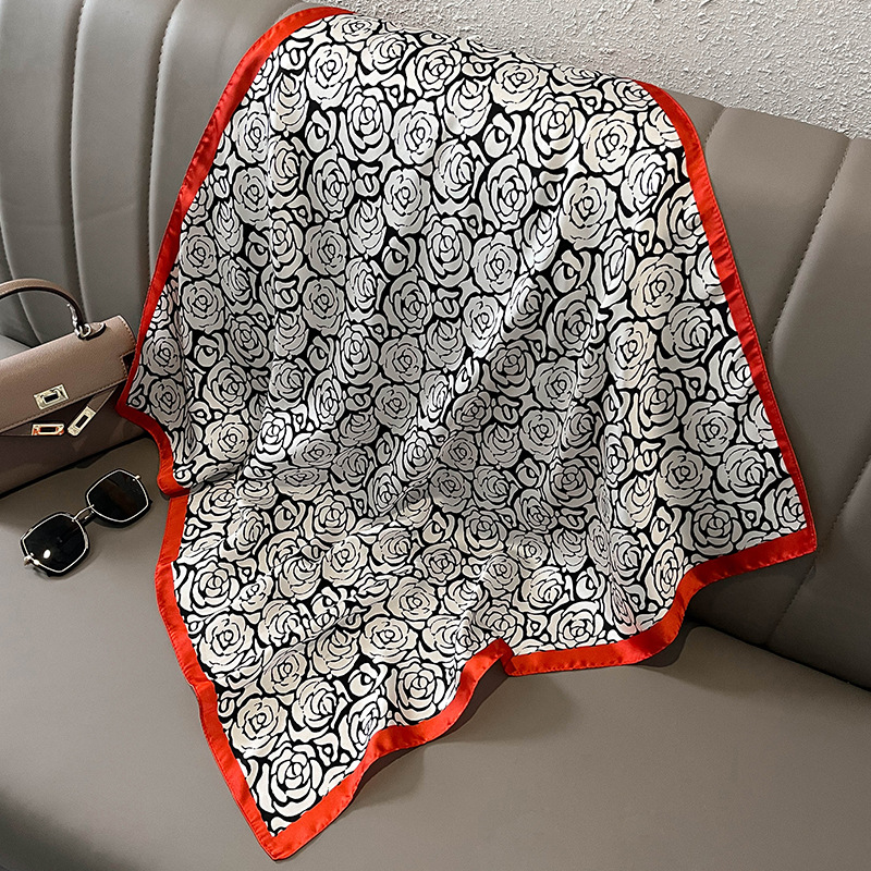 Headkerchief cetim de seda par - Women Fashion Necktie avaliação e preço
