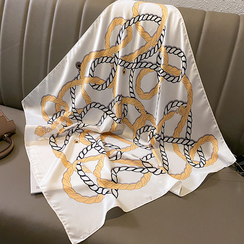 Headkerchief cetim de seda par - Women Fashion Necktie avaliação e preço