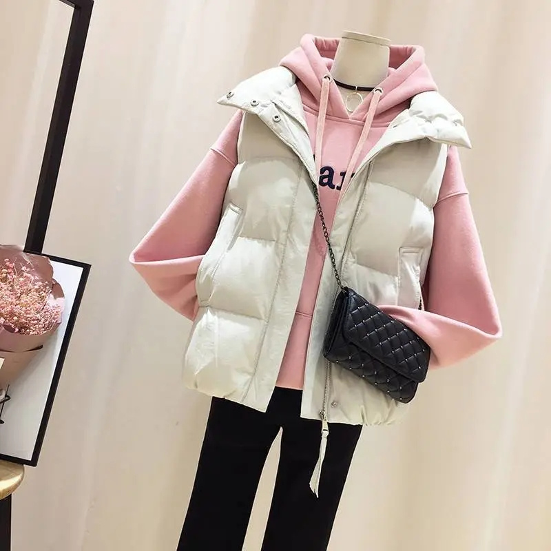 2025 senhoras curto puffer col - Puffer Vest Fashion Women avaliação e preço