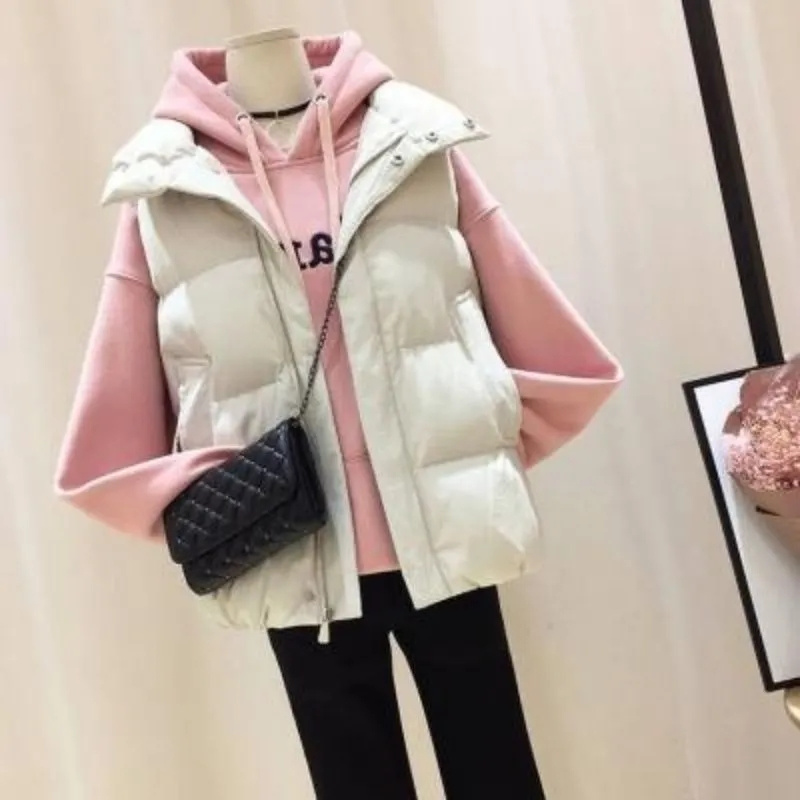 2025 senhoras curto puffer col - Puffer Vest Fashion Women avaliação e preço