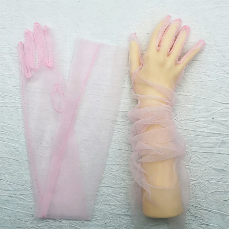 Luvas Longas Transparentes de  - Women Fashion Photoshoot avaliação e preço